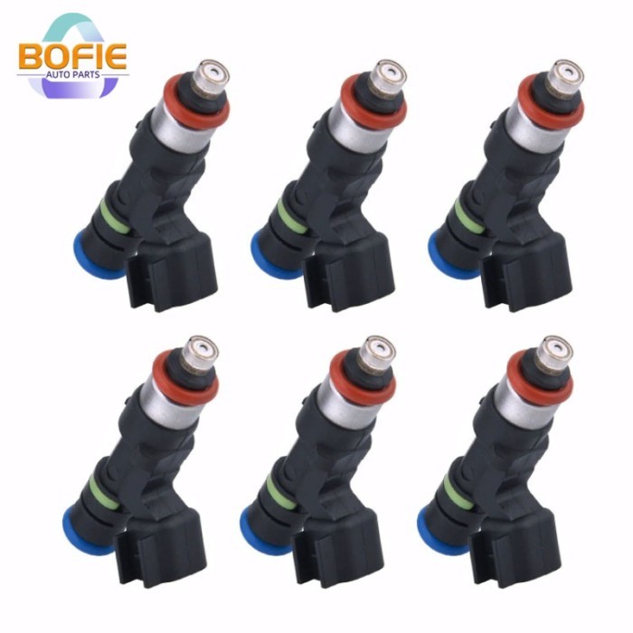 6 PCS Fuel Injector 0280158055 822-11193 82211193 5L2Z9F593CB CM5147 For Ford Ranger Explorer Sport
