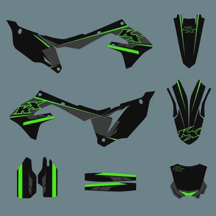 9 Style For Kawasaki KX250F 2021-2025 KX450F 2019-2023 Motorcycle Sticker Kit KXF250 KXF450 Graphic