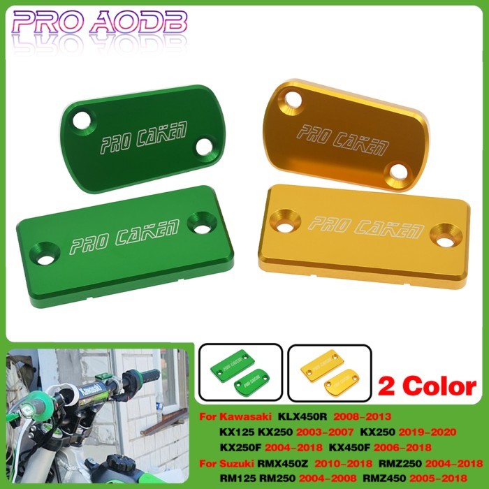 Rear Front Brake Reservoir Caps For KAWASAKI KX 125 250 250F 450F KX450F KX250F KX250 KX125 Motorcy