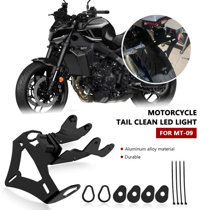 For MT-09 mt09 sp 2024 2025 new accessories motorcycle rear fender license plate bracket license pl