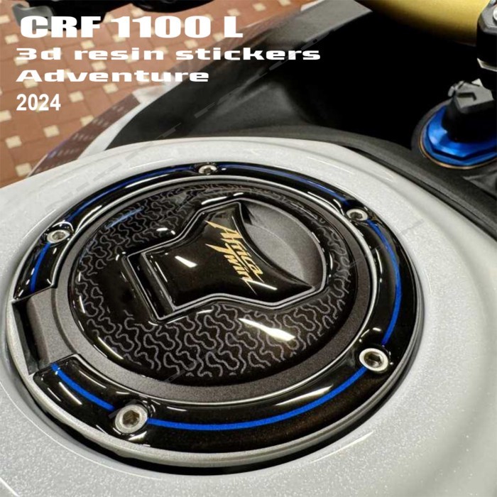 For Africa Twin 1100 L Adventure Sports 2024 Accessories Sticker 3D Epoxy Resin Sticker Kit