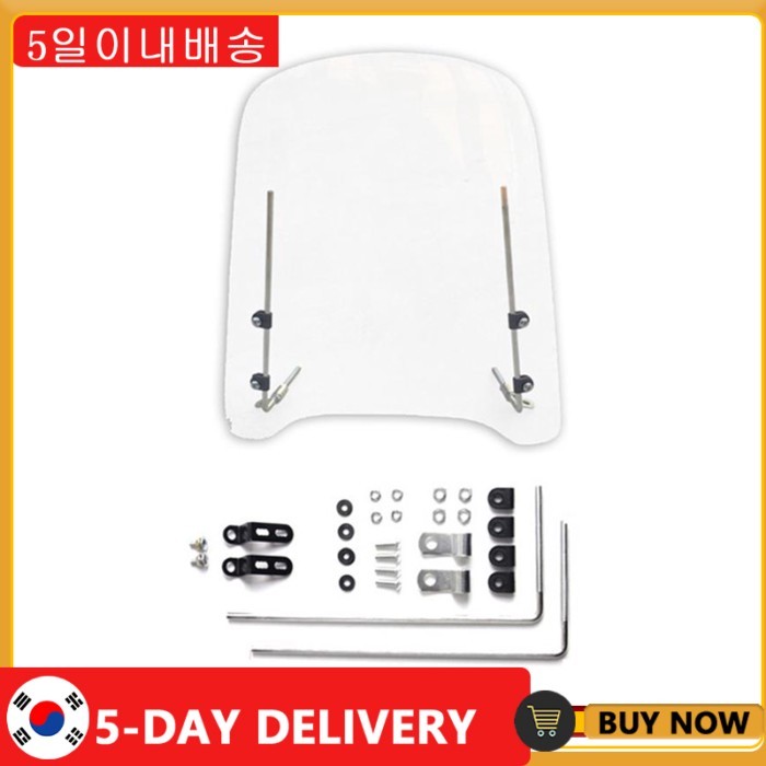 Unversal Airflow Adjustable Motorcycle Windscreen Windshield For Suzuki Dl650 Gn250 Gn125 Gs 500 Sv