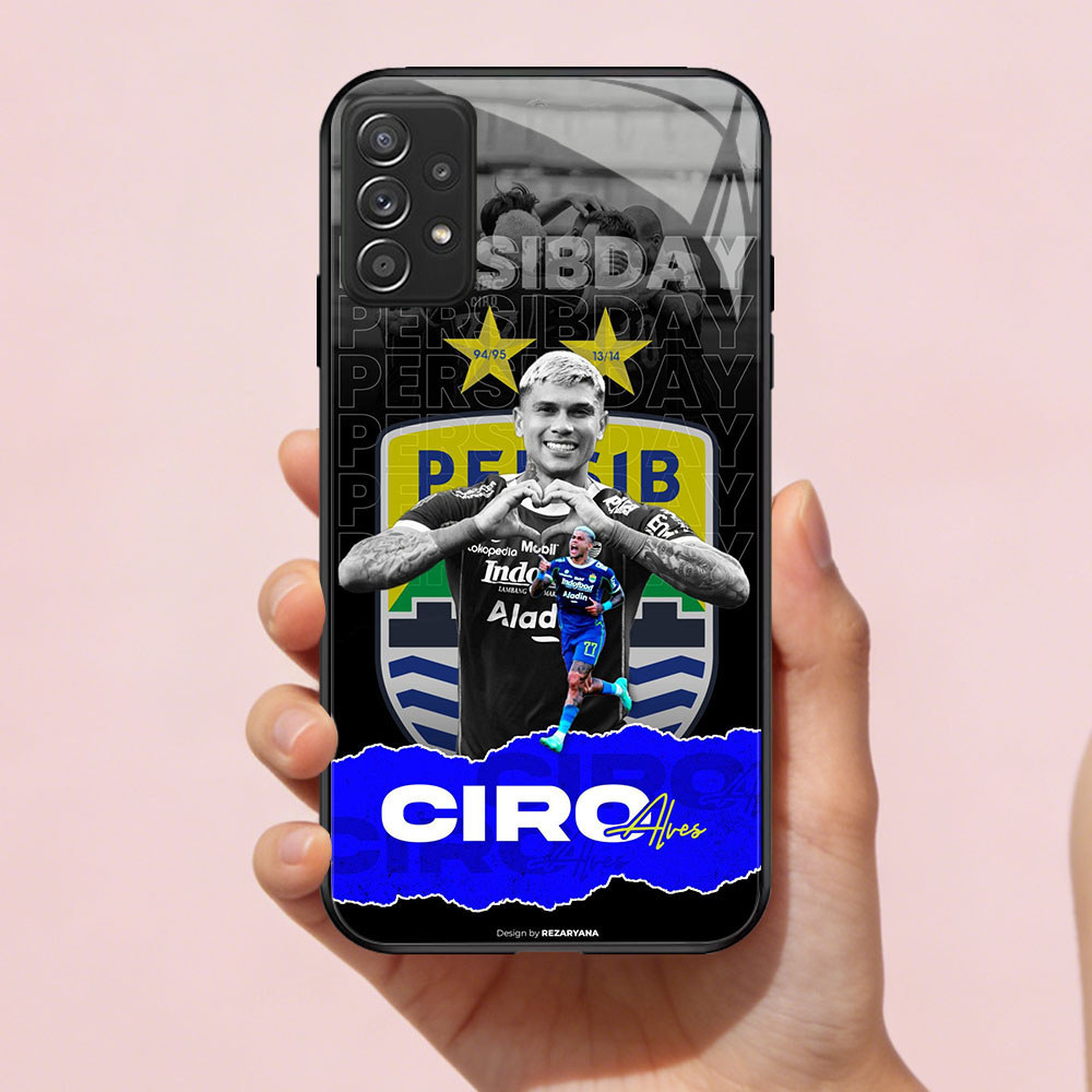 TT-68 Persib ปลอก hp แก้ว Samsung A53 A23 A52S A26 A73 A32 A72 A06 A33 A16 A13 A56 A52 5G