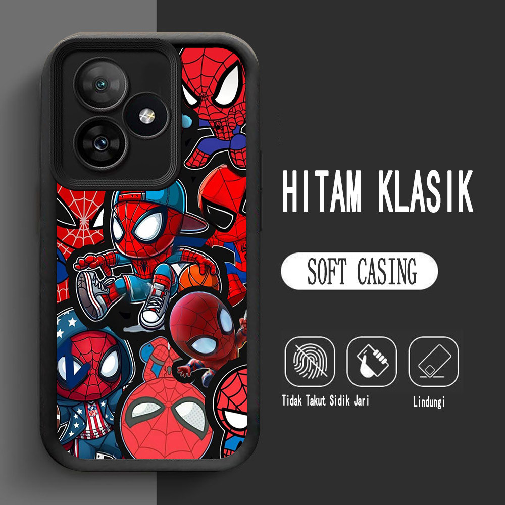 Y-6 เคสซิลิโคน Spider-Man สําหรับ Xiaomi Redmi 13X 13 POCO F6 X5 F5 Turbo 3 5G กรณี