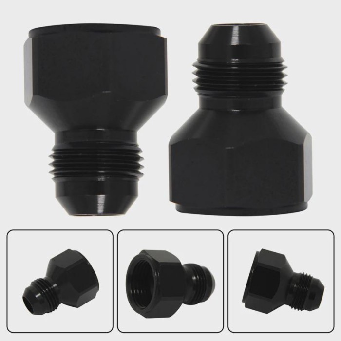 2PCS 10AN AN10 AN-10 Female to AN8 8AN AN-8 Male Reducer Fitting Adapter Expanders Hose Aluminum Al