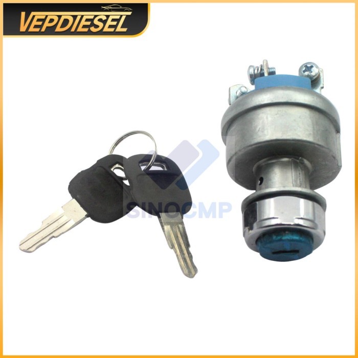 1Set 9G-7641 9G7641 Lgnition Switch with 2 Keys for Caterpillar 20G 120H 120H ES 120H NA 12G 12H 12