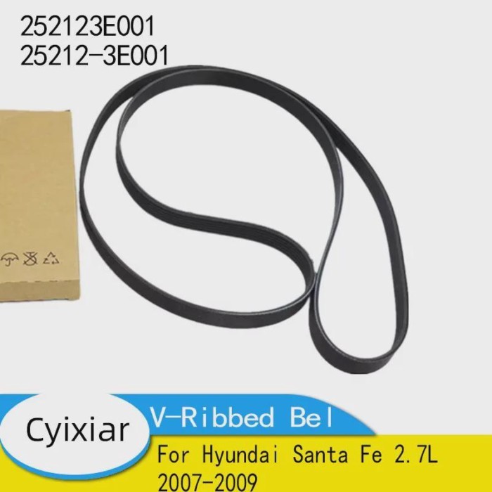 V-Ribbed Bel for  Hyundai Santa Fe 2.7L 2007-2009 252123E001 25212-3E001