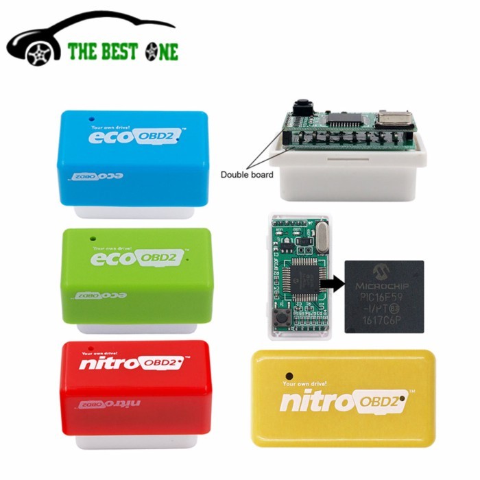 Full Chips Eco OBD2 Chip Tuning Box Benzine Diesel EcoOBD2 Save Fuel NitroOBD2 More Power Nitro OBD