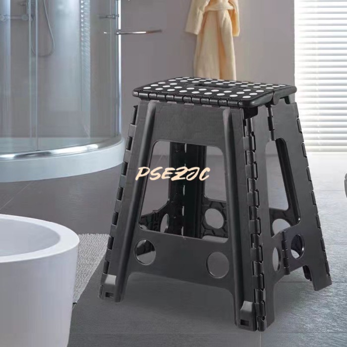 Household Outdoor Plastic Folding Stool Thickened Portable Plastic Stool Furniture