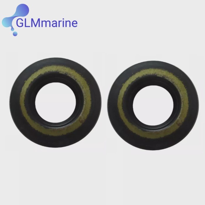 2Pcs Oil Seal 93101-13018-00 for Yamaha Outboard 9.9HP 15HP 2001-2009 Engine Replacement F15-040000
