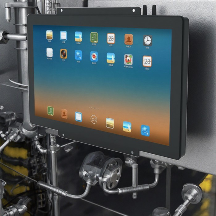 15.6 Inch Waterproof Intel J6412 Fanless Embedded Industrial Panel PC 2 Lan 6*RS232 RS485 Dual Disp