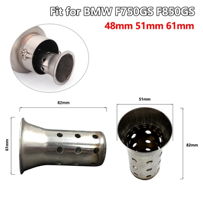 Universal Motorcycle 48mm 51mm 61mm DB Killer Exhaust Can Muffler Insert Baffle DB Killer Silencer
