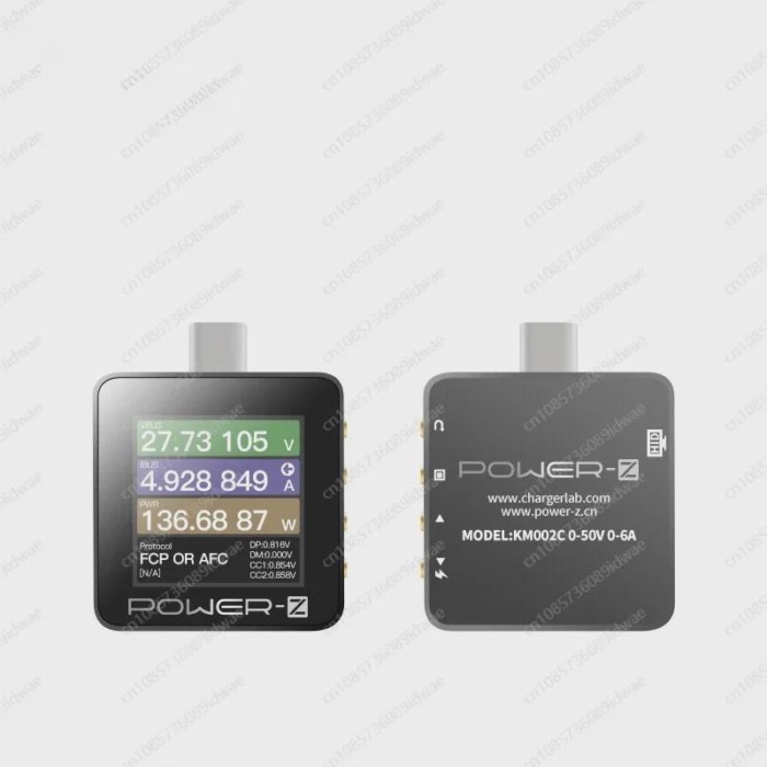 POWER-Z USB PD3.1 protocol 48V range dual Type-C tester KM003C