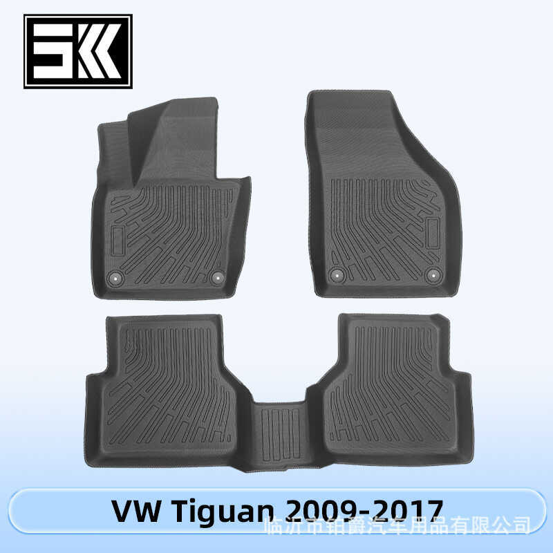 เหมาะสําหรับ Vw Tiguan 29-2017 3D All-Weather วัสดุ TPE เสื่อเท้า Trunk Mat