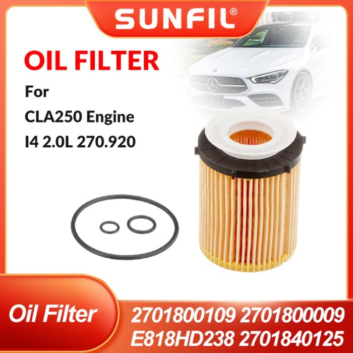 Oil Filter for CLA250 Engine I4 2.0L 270.920 2701800109 2701800009  HU711/6Z E818HD238 2701840125