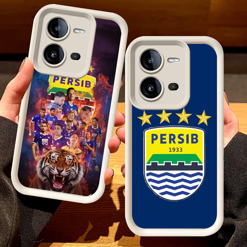 G-53 Persib Casing สําหรับ VIVO Y28 Y28s V25 V25E Y17S สีดําและสีขาว