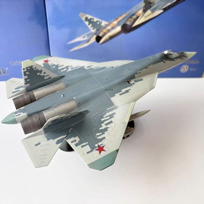 WLTK1: 72 รัสเซีย SU57 Su 57 Fighter ลูกปัด Marine Exhibition จําลองเครื่องบินโลหะผสมรุ่นผลิตภัณฑ์สํ