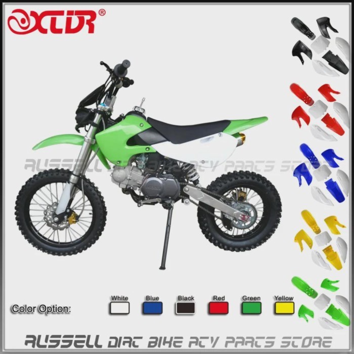 Covers KLX110 Style Dirt bike plastic Fenders Mudguard kits Mugard & Plastic  FOR KX65 KLX110 DRZ11
