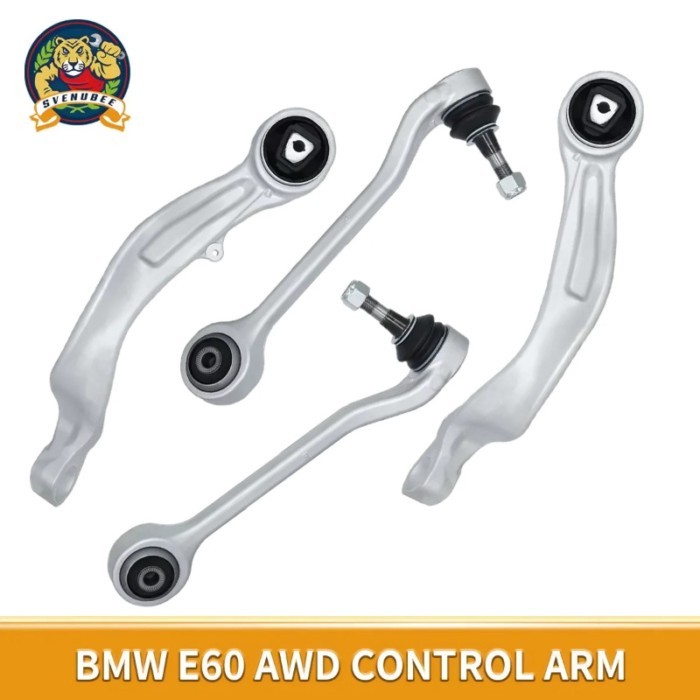 Svenubee 4Pcs Kits Front Lower Forward Rearward Control Arm for BMW E60 525xi 528i XDrive 535xi AWD