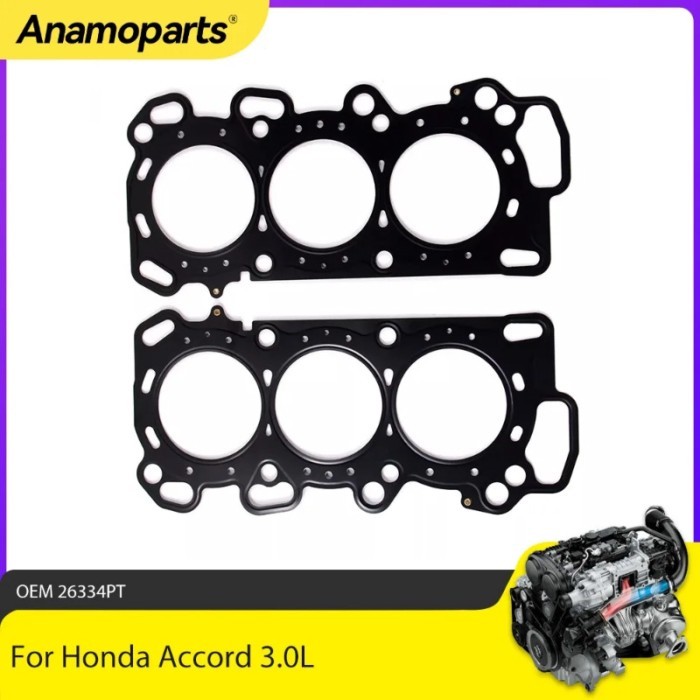 Engine Parts 2PCS Head Gasket Cylinder Set Fit 3.0L V6 For Honda Accord 24V SOHC J30A4 J30A5 3.0L 2