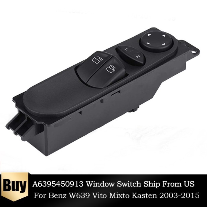 7 Pins Driver Side Power Window Switch Control Button for Benz Vito Bus Vito/Mixto Kasten W639 2003