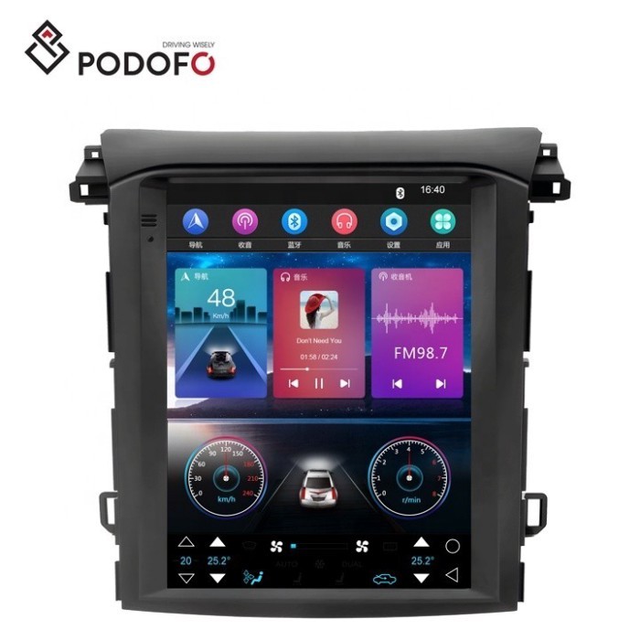 Podofo 9.7'' Android 13 Car Radio For Subaru Forester/XV 2019 CarPlay Android Auto GPS WIFI FM RDS