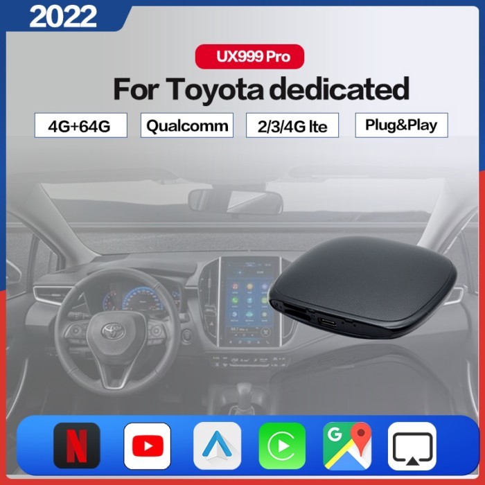 Carplay Ai Box Wireless Carplay Android Auto UX999 Pro For Toyota Dedicated Aygo Avalon Corolla RAV
