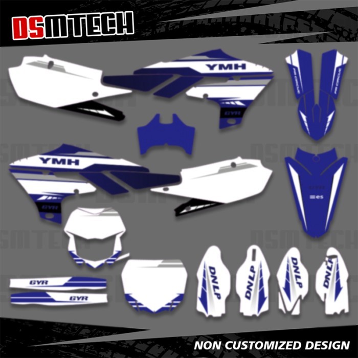 DSMTECH Motorcycle Graphics Decals Stickers for Yamaha YZ450F YZF450 2018-2022 YZ250F YZF250 2019-2
