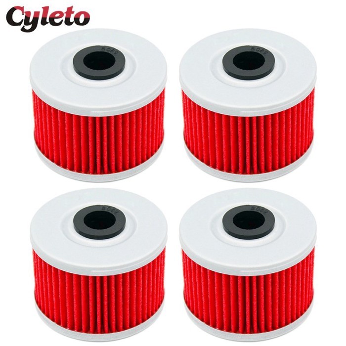 1/2/4pcs Cyleto Oil Filter for Honda NX250 NX 250 GB400 GB500 Dominator NX650 NX 650 SLR650  FMX650