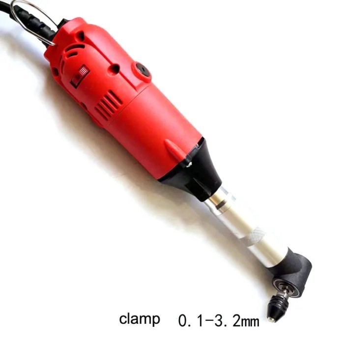 90 Degree Electric Elbow Engraving Motor Grinder Jewelry Wood Mold Polishing Tile Cleaning Tools 35