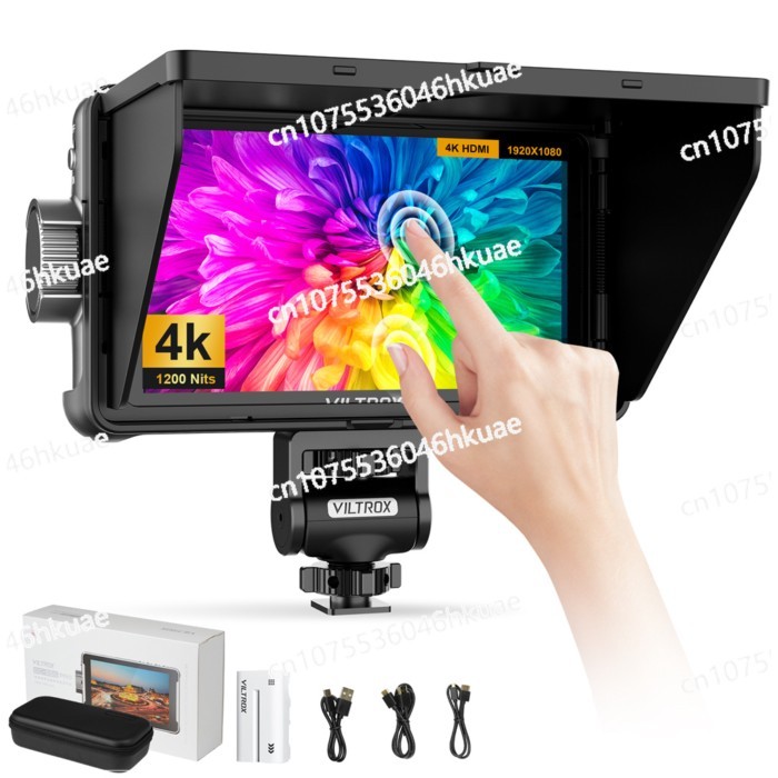 Touchscreen 3D LUT Exposure Focus Assis VILTROX Camera Monitor DC-550 Pro 5.5 Inch 1200nits 4K 10bi