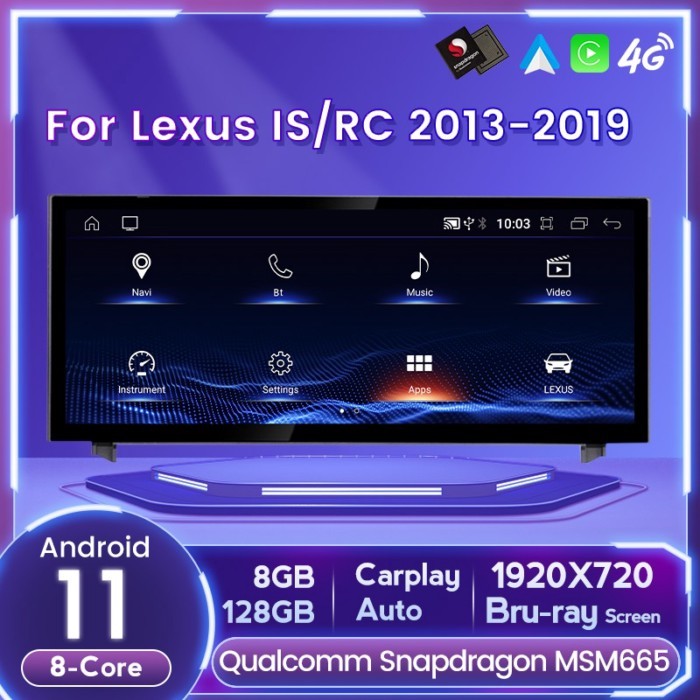 Android 11 Carplay Car Radio For Lexus IS RC IS200 IS250 IS300 IS350 IS200t IS300h 2013-2019 Car DV