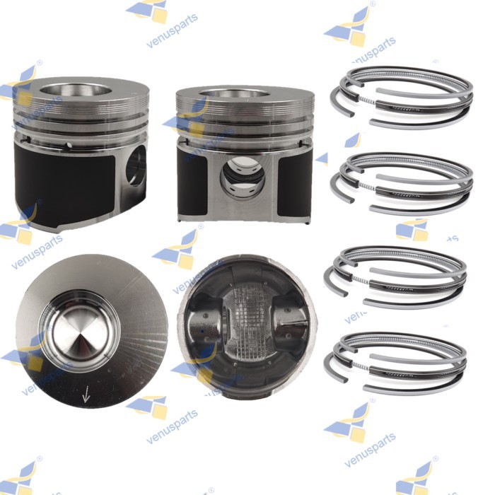 K4E K3E Piston + Pin Clip Rings Kit Overhaul Rebuild Kit For Mitsubishi Engine Parts 30A17-00050 76