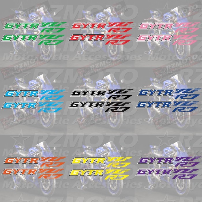 Motorcycle GYTR Sticker For YZF-R7 YZF R7 GYTR Motorcycle Decorative Fuel Tank Engine Logo Fairing