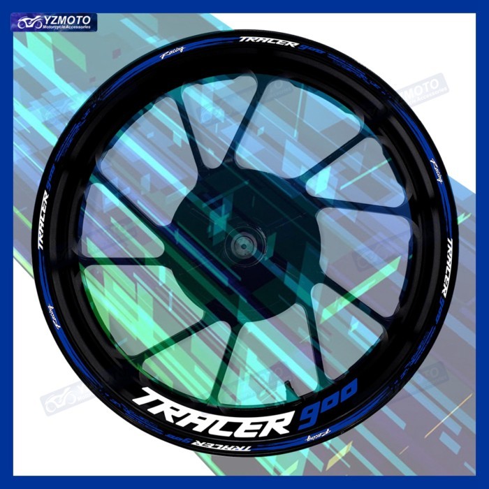 For TRACER 900 Motorcycle 17 Inch Front Rear Wheel Sticker Racing Decal Reflective Waterproof Decor