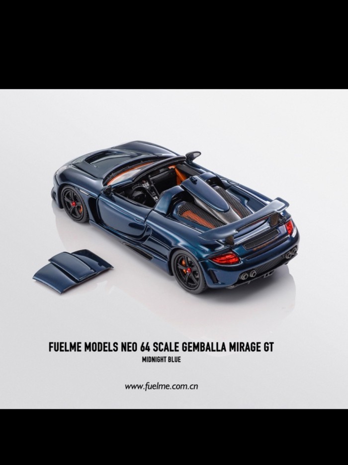 Fuelme Fuelme 1/64 Porsche Carrera mgt GT รถเรซิ่นหลังคาที่ถอดออกได้