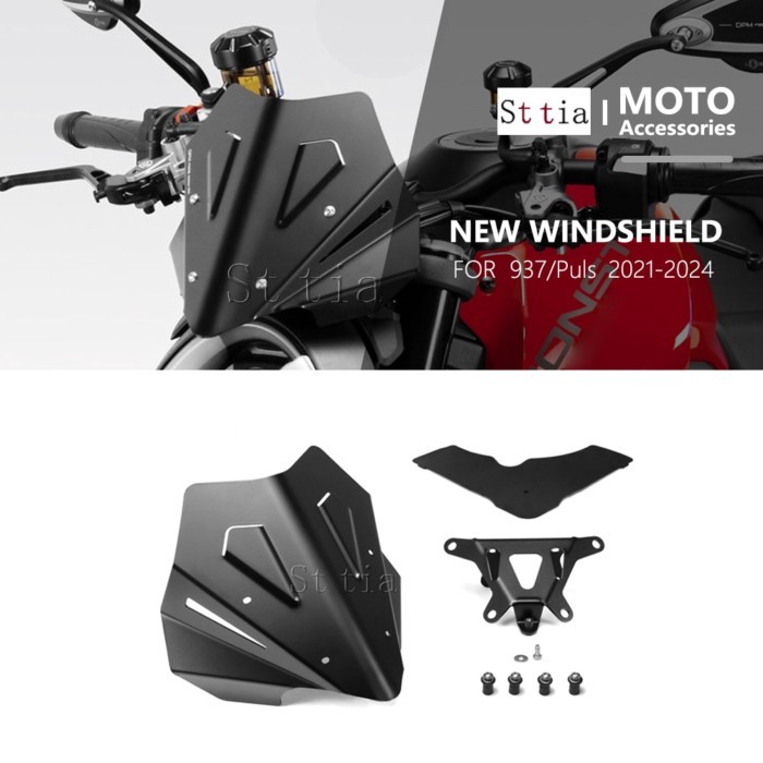 2025 FOR DUCATI MONSTER 937 Plus MONSTER937 2021 2022 2023 2024 Motorcycle Windshield Aluminum Wind