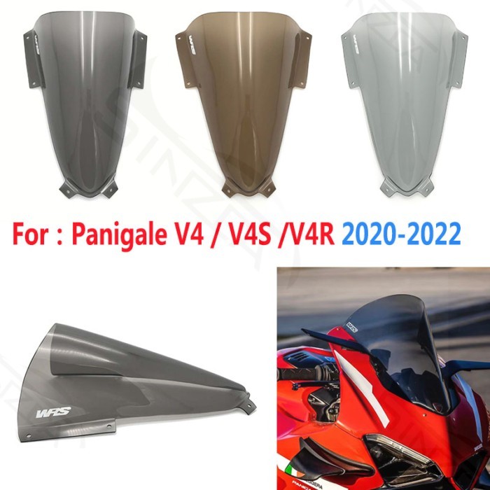 For Ducati Panigale V4 R S V4S V4R 2020 2021 2022 Racing Motorcycle Windshield Windscreen Wind Defl