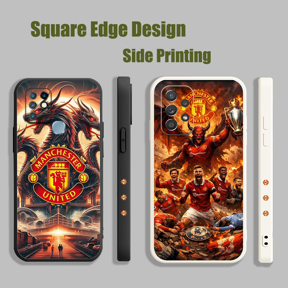 ปลอกสําหรับ Vivo Y91/Y93/Y91i/Y95 Y91C Y15A Y15S Y53 V11i Z3i S1 V21e Y76 แมนเชสเตอร์ ยูไนเต็ดฟุตบอล