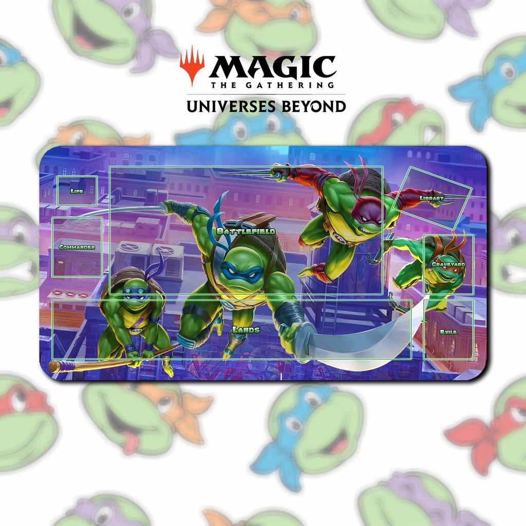 Playmat TMNT Crew - MTG x TMNT - Universes Beyond - 24"x 14" 600 x 350 มม.