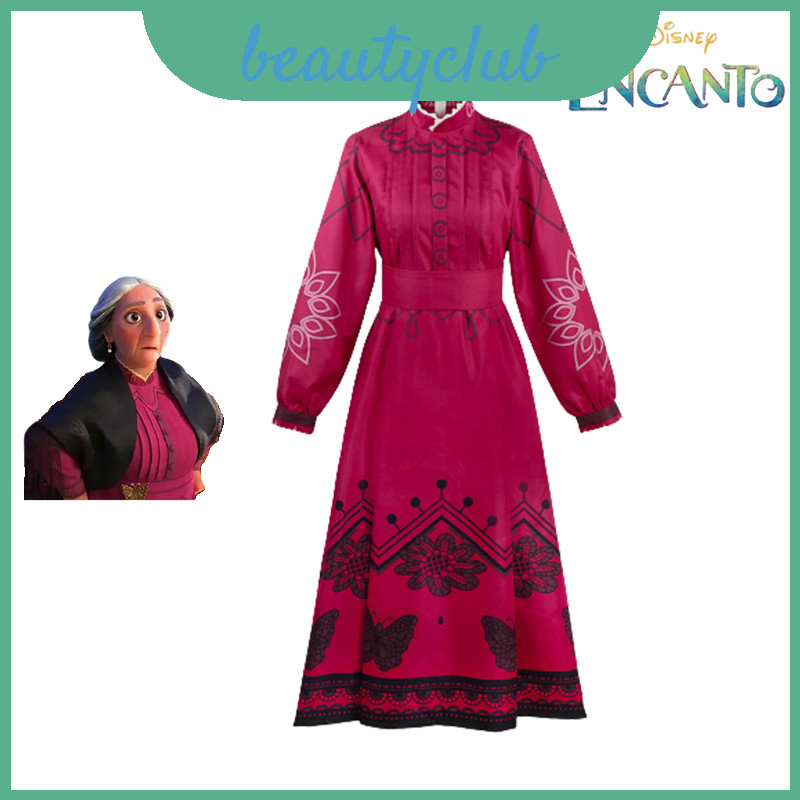 Mirabel Enchanting Encanto Grandma Alma Cosplay Costume สำหรับงานเฉลิมฉลองฮาโลวีน