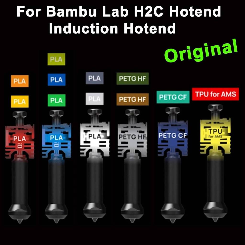 Original สําหรับBambu Lab H2C Induction HotendมาตรฐานกระแสเงินสดและHigh Flow H2C Hotend Fastความร้อน
