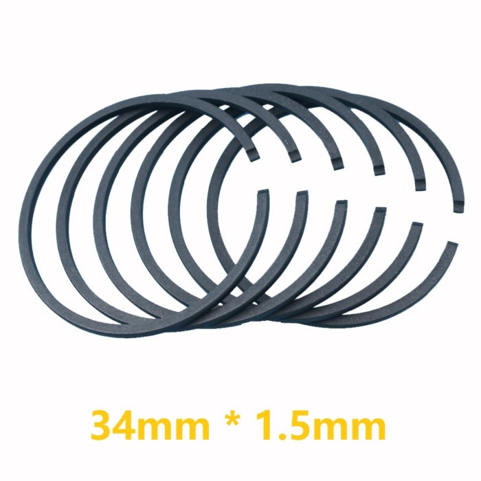 6pcs 34mm x 1.5mm Piston Ring Fit STIHL FS45 FC55 FS75 FS80 FS85 FH75 HL45 KM55 BG45 BG46 BG55 BG65