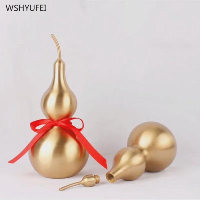 Home decoration accessories Metal gourd ornament 1pcs Home Feng Shui Ornament Store opening gifts