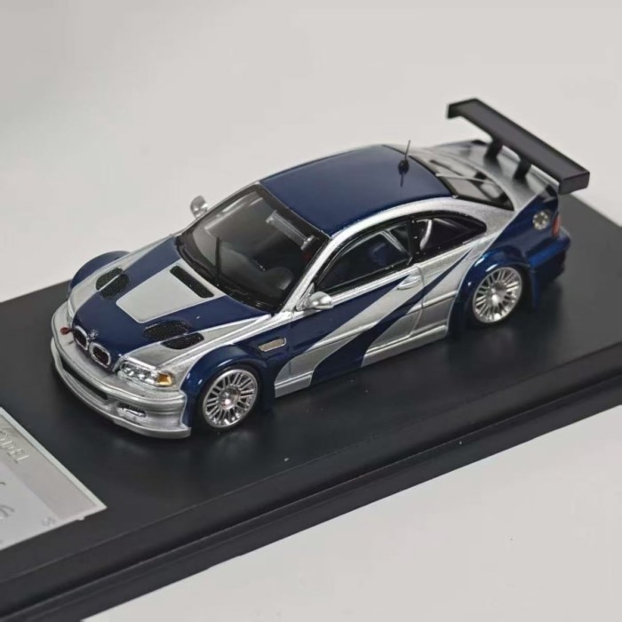 ใหม่เอี่ยมพร้อมสต็อก-MJ 1: 64 BMW BMW M3 GTR NSF ฝาครอบภาพวาดความเร็วระดับพรีเมียมสามารถเปิดออกจากรุ