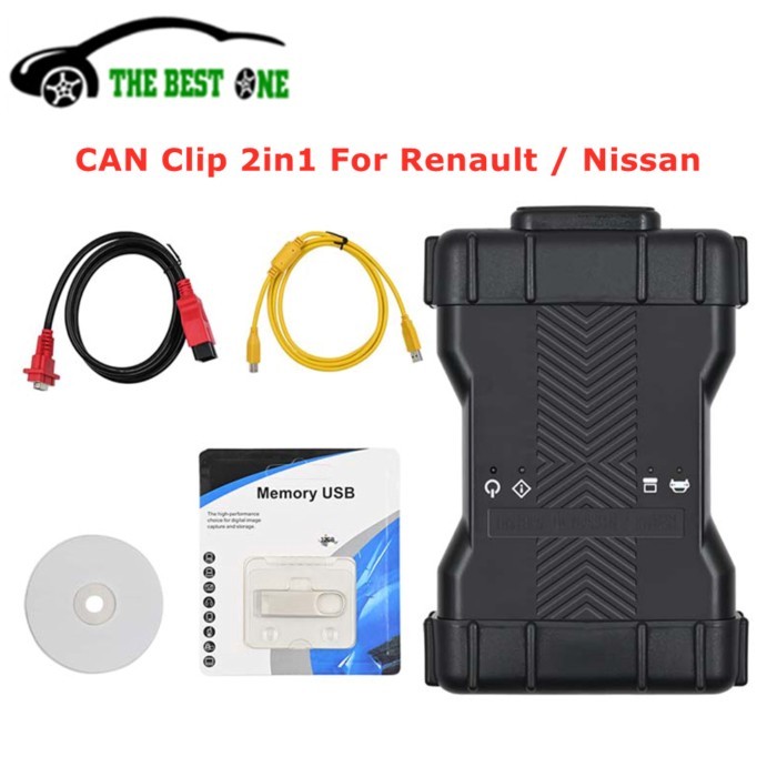 2024 Newest VCI Can Clip 2 in 1 For Renault CAN Clip V227 For Nissan V09.21.01 OBD2 Scanner Car Dia