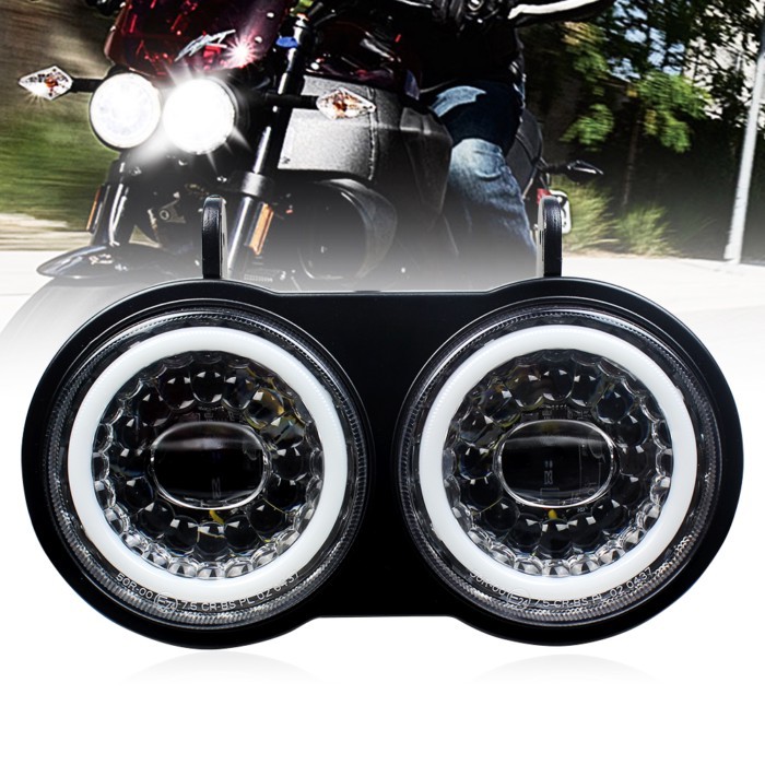 For Buell XB Motorcycle Headlight LED Assembly with DRL for Buell XB Model 2003-2010 Years LED Dual