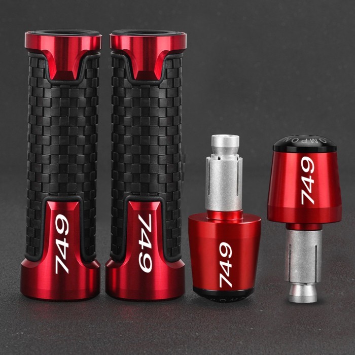 For Ducati 749 749S 749R S/R 2003-2024 2022 2021 2020 2019 Motorcycle Handlebar Grip Ends Weights A