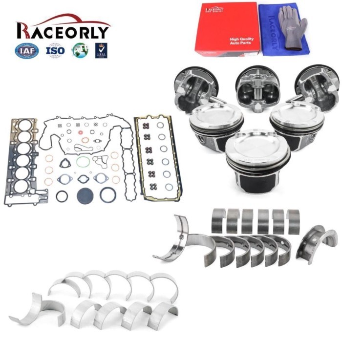 RACEORLY Engine Rebuild Kit Piston Oversized +0.5 For 135i 335i 535i 740i N54B30