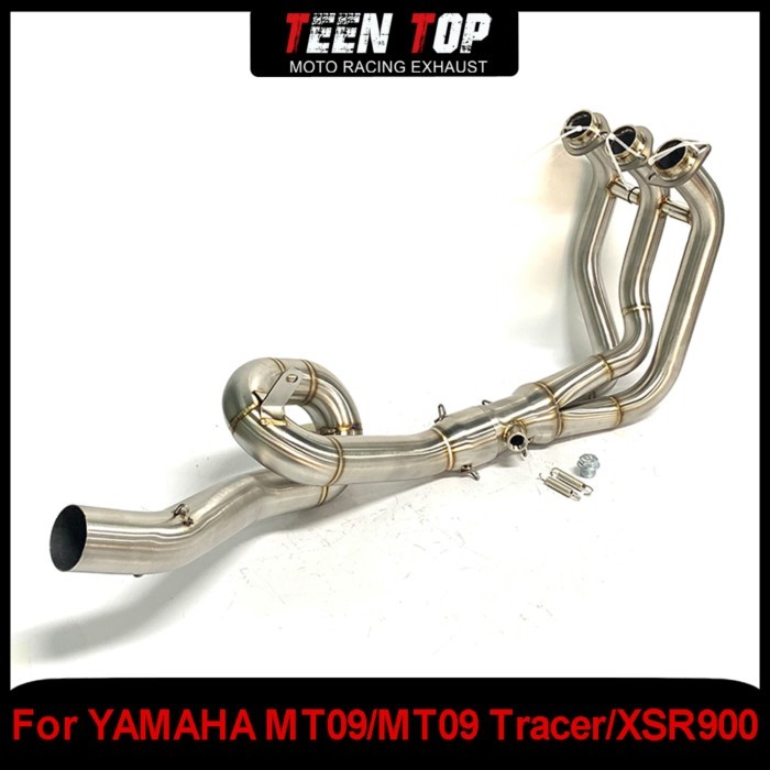 Motorcycle Stainless Steel Exhaust Front Link Pipe For YAMAHA MT09/MT09 Tracer/XSR900 Exhaust Elbow